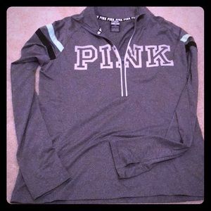 Vs PINK zip up three- quarter zip up